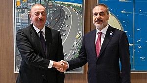 Aliyev, Dışişleri Bakanı Fidan'ı kabul etti